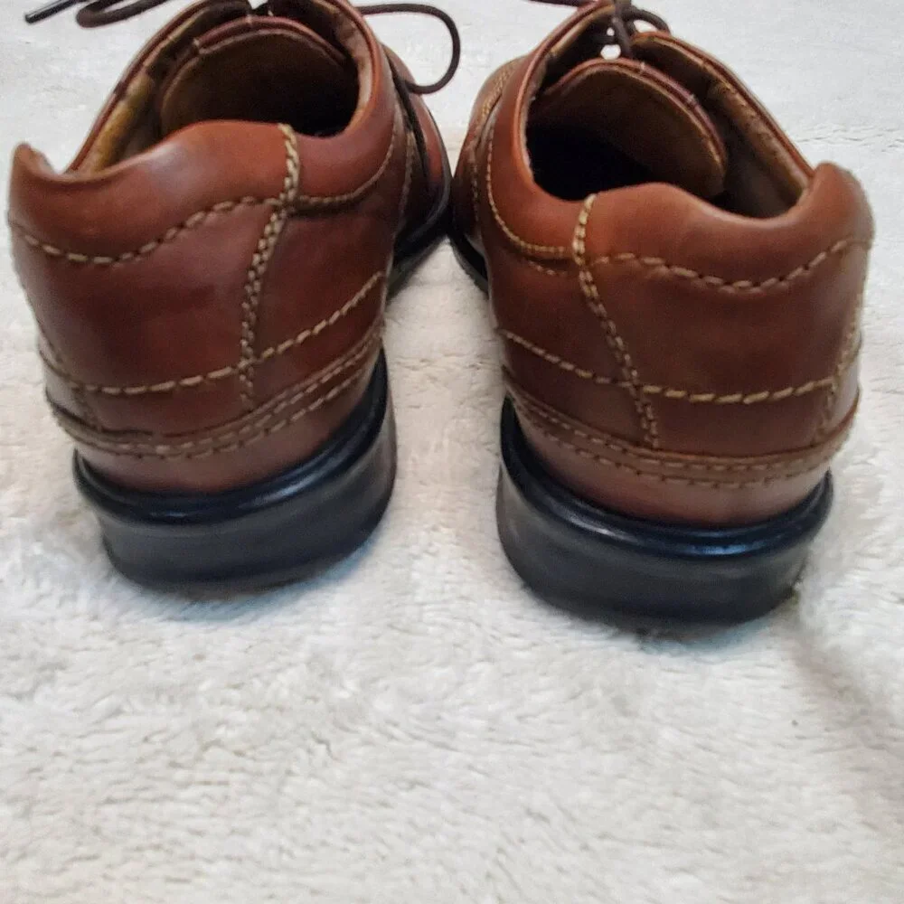 Clarks Tan Brown Leather Dress‎ Shoe Men 10.5 Classic Work Capsule Old MOney